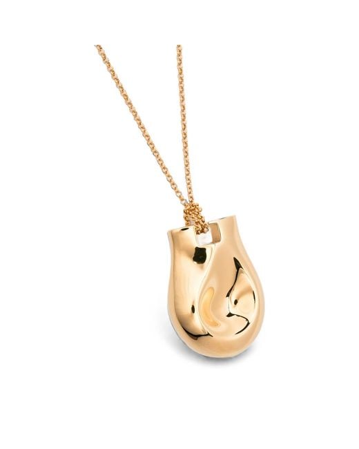 Khaite Metallic Sculptural-Pendant Necklace