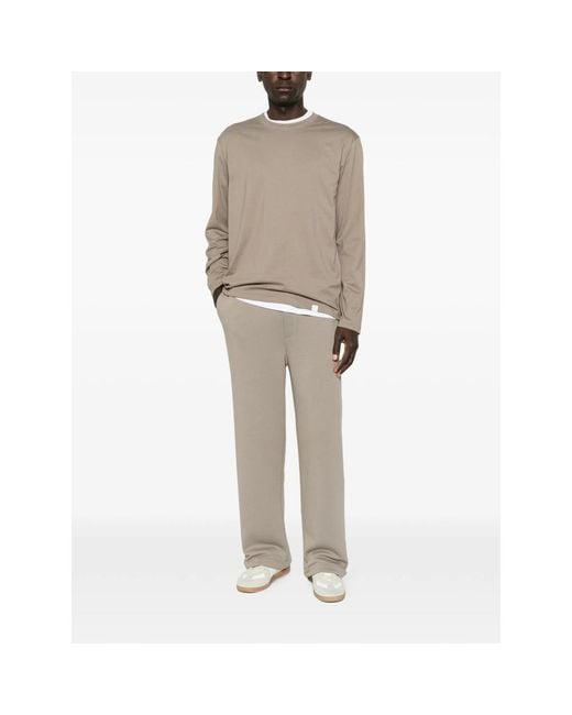 Woc Gray Drawstring-Waist Track Pants for men