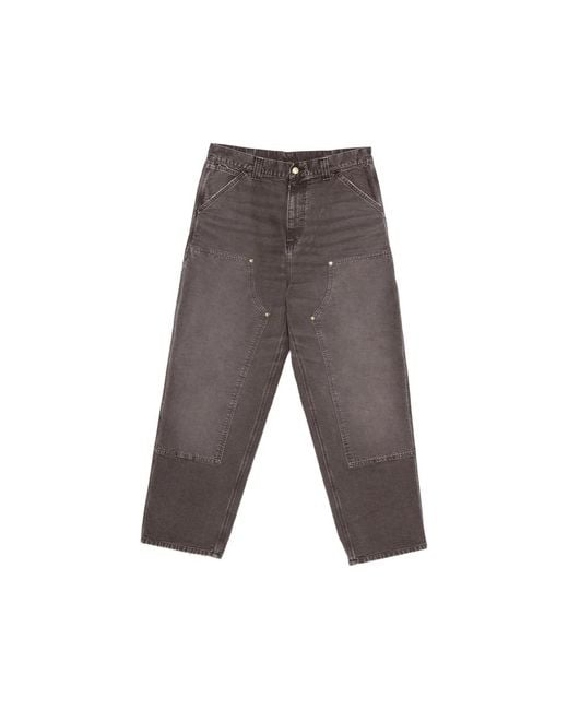 Carhartt Gray Og Double Knee Trousers for men