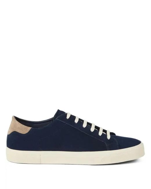 Brunello Cucinelli Blue Suede Trainers for men