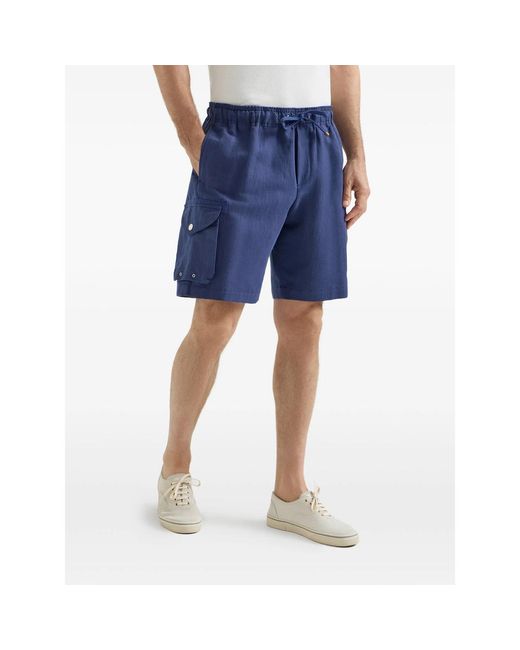 Brunello Cucinelli Blue Shorts for men