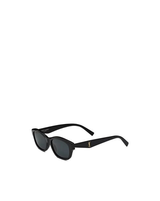 Saint Laurent Black Rectangle Sunglasses
