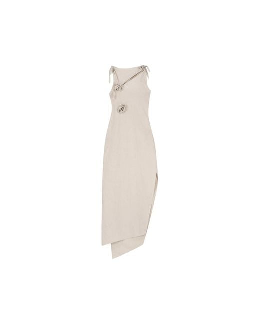 Coperni White Dresses Neutral