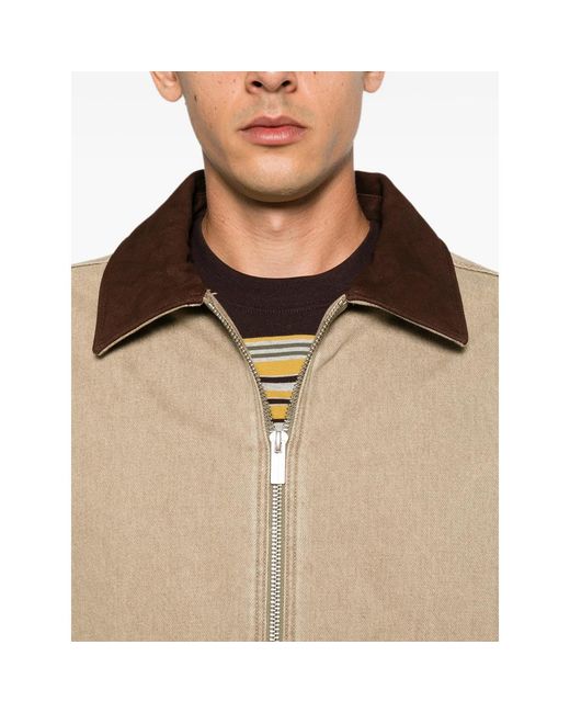 Drole de Monsieur Natural Zip-Fastening Long-Sleeve Jacket for men