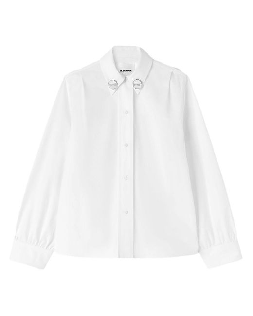 Jil Sander White Shirt Clip Details
