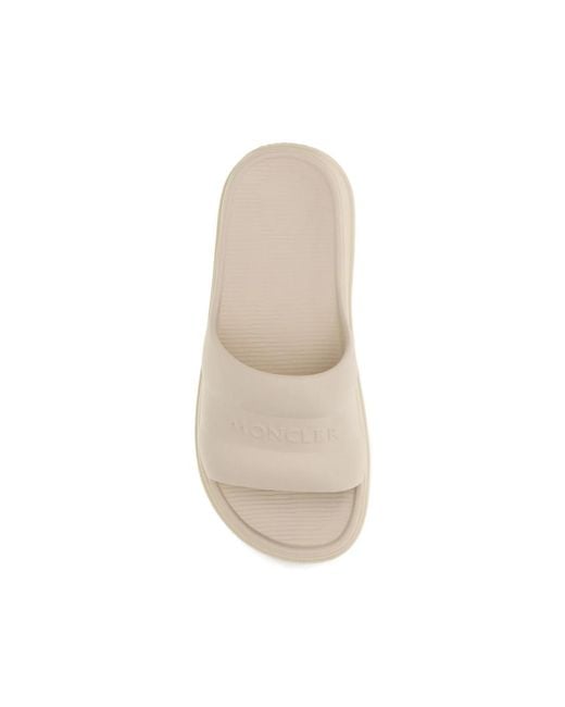 Moncler Natural Neutrals Flip-Flops & Slides