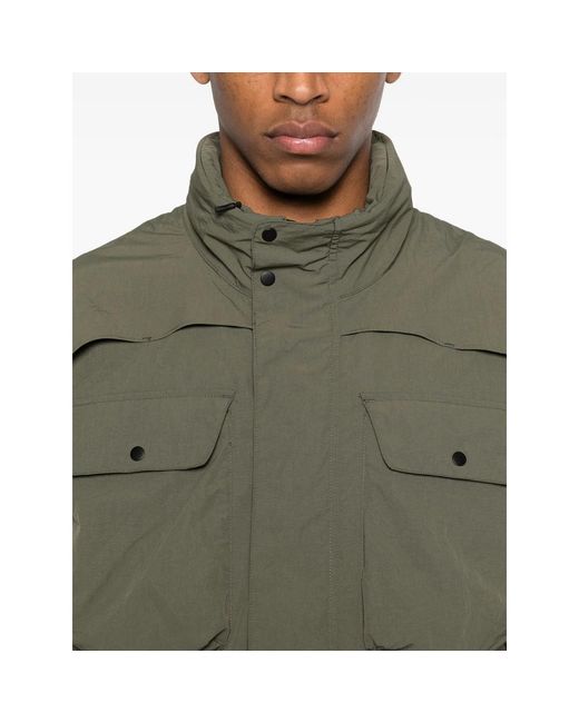 JG1 Green Multi-Pocket Hooded Jacket for men