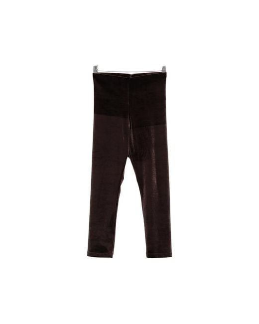 ANDAMANE Black New Holly Velvet Cropped Trousers