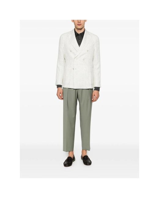 BRIGLIA Green Portobello Trousers for men