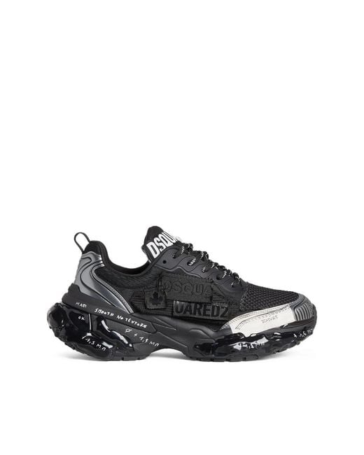 DSquared² Black Faster Sneakers for men