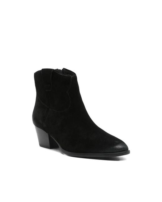Ash Black 50Mm Suede Ankle Boots