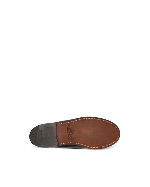 Sebago Black Classic Dan Two-Tone Leather Loafers