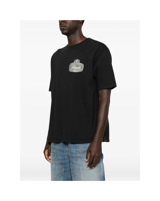 R H U D E © Black T-Shirts & Vests for men
