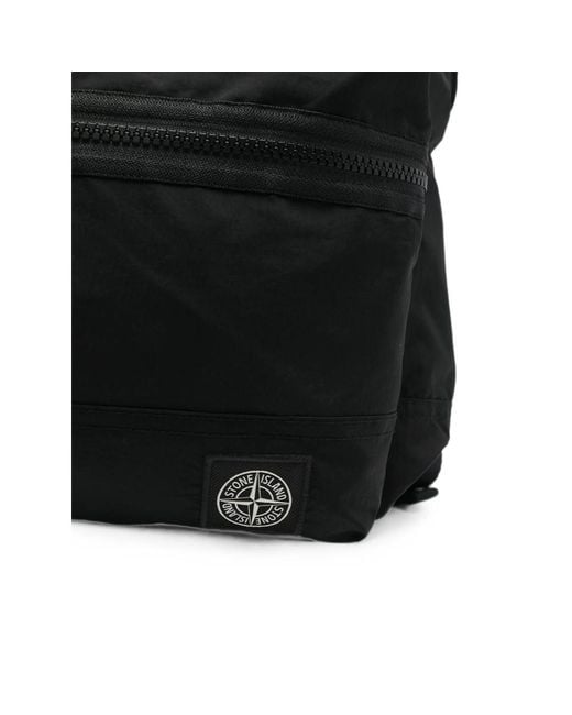 Stone Island Black Backpacks for men