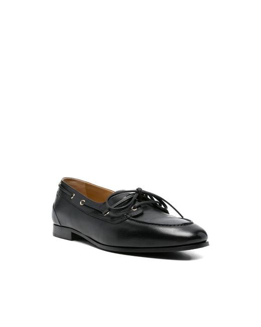 Bally Black Tie-Fastening Loafers for men