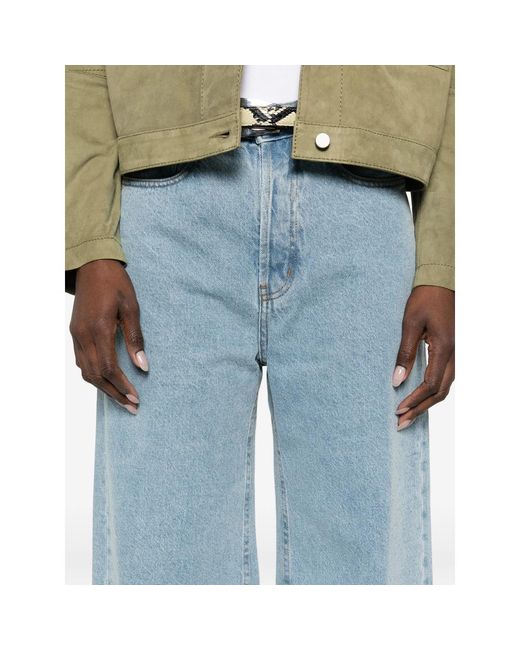 Lois Blue Skater Wide-Leg Jeans