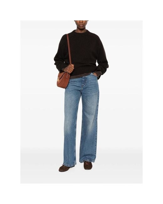 Soeur Blue Wide-Leg Jeans