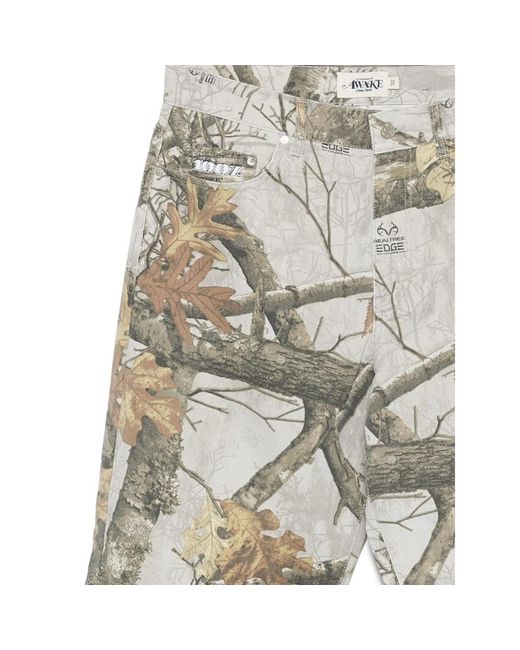 Awake Couture Gray X Stussy Big Ol' Realtree Edge Jeans for men