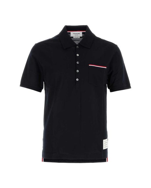 Thom Browne Black Polo Shirts for men