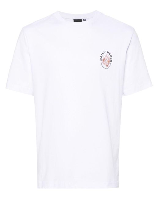 Daily Paper White Identity Cotton T-Shirt for men