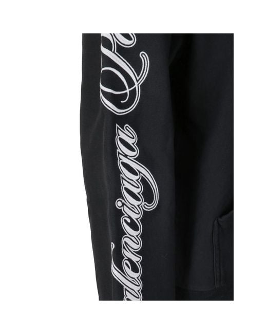 Balenciaga Black Zip Cotton Knitwear