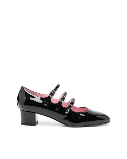 CAREL PARIS Black Kina 40Mm Patent-Leather Pumps