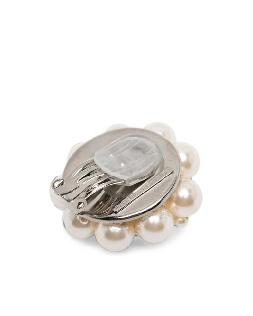 Alessandra Rich Natural Floral Earrings