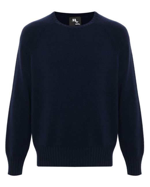 Doppiaa Blue Knitted Sweater for men