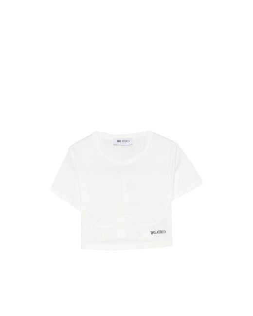 The Attico White T-Shirt Cotton