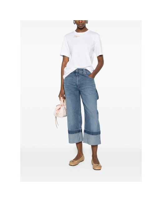 Simone Rocha Blue Straight-Leg Jeans