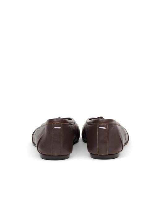 Maison Margiela Brown Tabi Ballet Flats