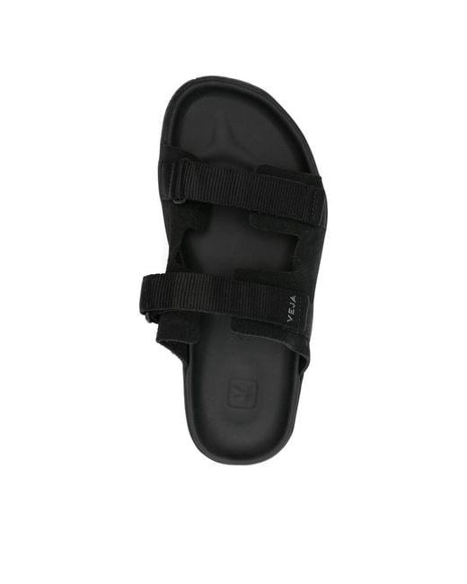Veja Black Sliders for men