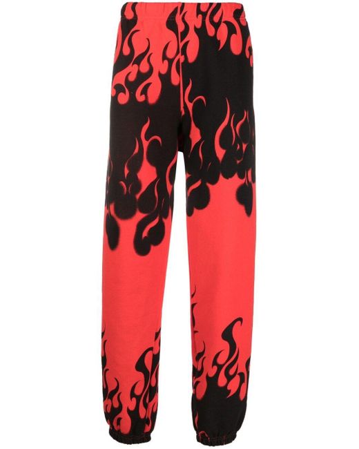 GALLERY DEPT. Red Graphic-print Track Pants for men