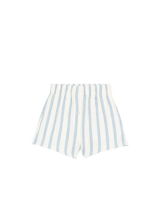Bondi Born White Striped Shorts