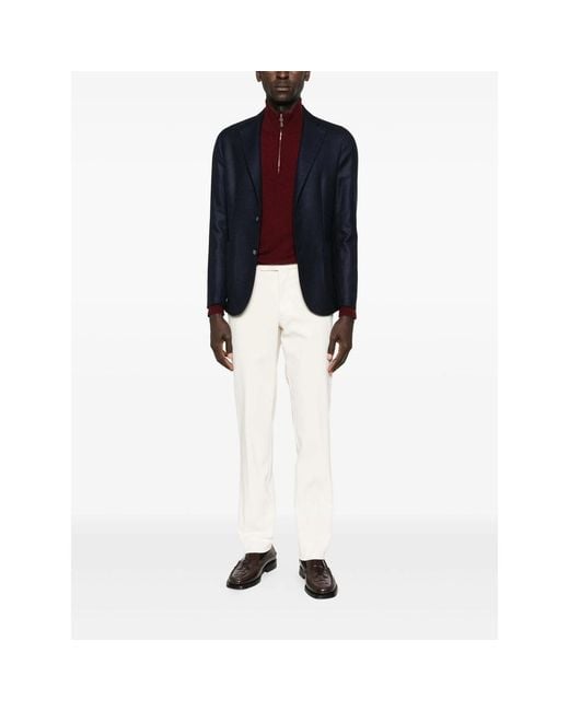 Rota White Buttoned Pants for men