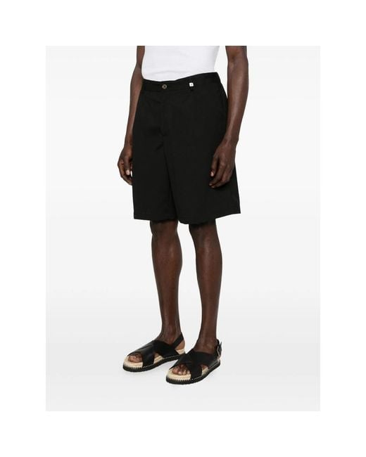 Myths Black Tailored Shorts for men