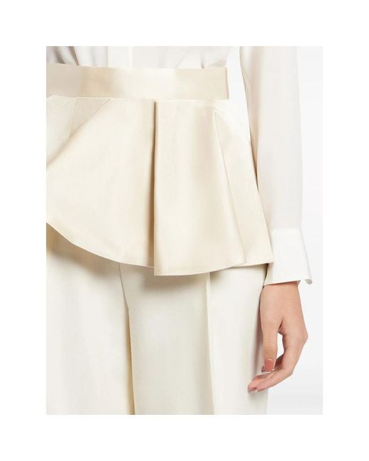 BITE STUDIOS Natural Asymmetric Ruffled Belt