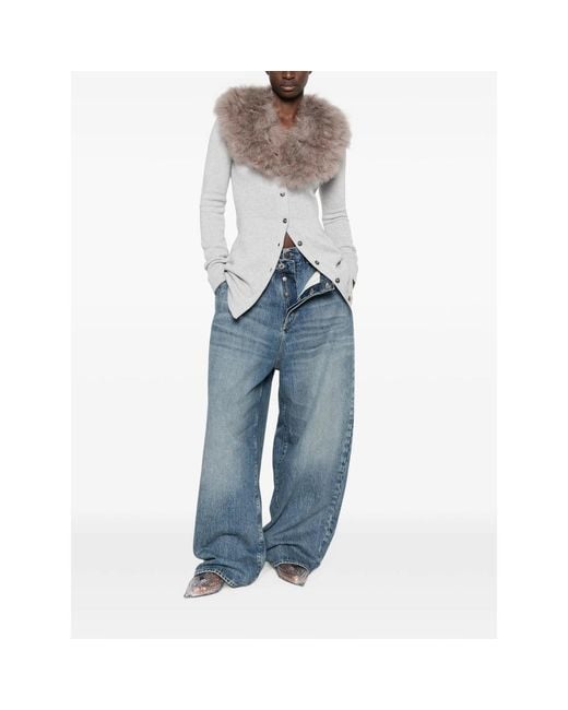 Blumarine Gray Knitwear