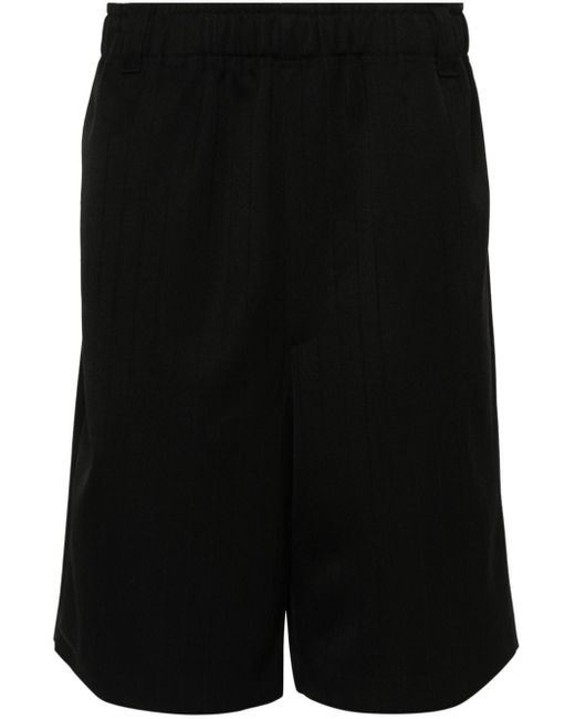 Jacquemus Black Le Bermuda Juego Wool Shorts for men