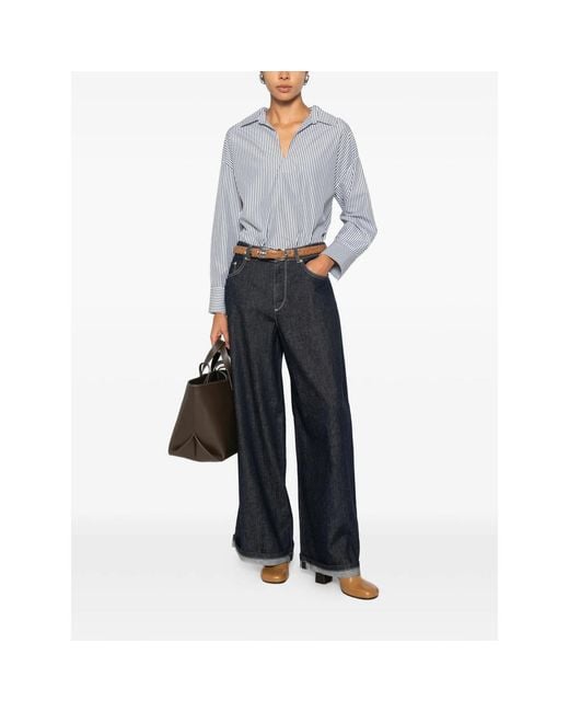 Max Mara Blue Tops