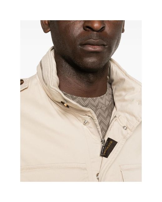 Moorer Natural Denver Buttoned Pocketed Jacket for men