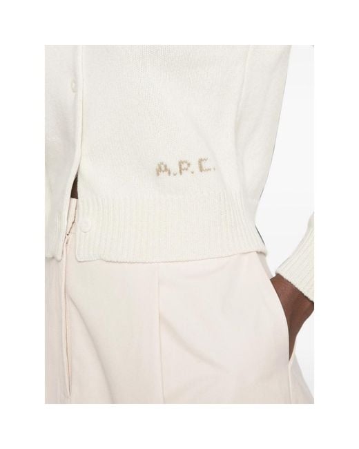 A.P.C. White Neutrals Knitwear