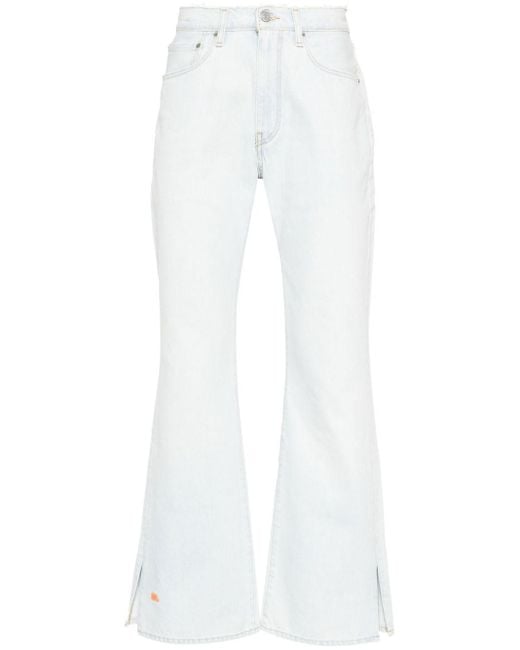 ERL White X Levi's Logo-embroidered Jeans for men