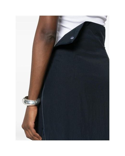 Paloma Wool Blue Fosca Side-Zip Maxi Skirt