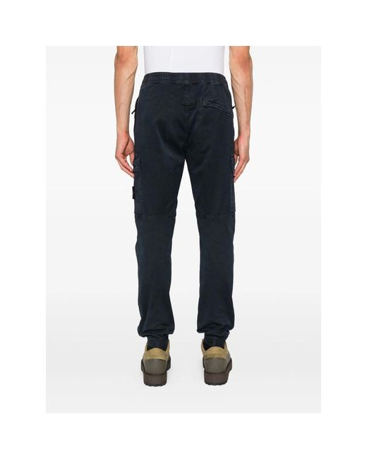 Stone Island Blue Trousers for men