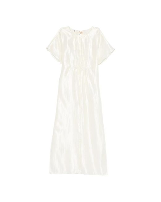 THE GARMENT White Porcha Short-Sleeve Maxi Dress