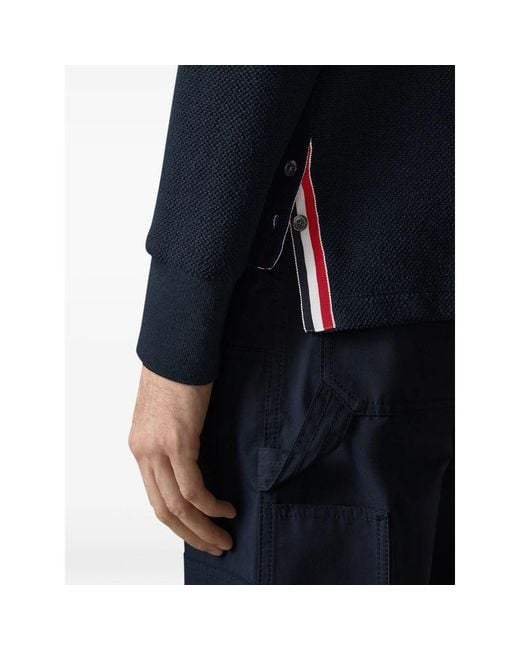 Thom Browne Blue Polo Shirts for men
