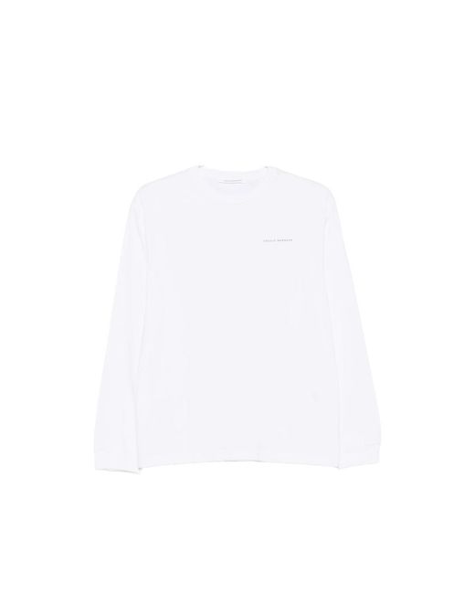 CECILIE BAHNSEN White Lily Logo-Print T-Shirt