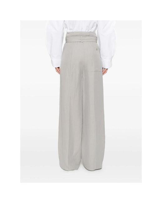 Seafarer Gray Irony Belt Trousers