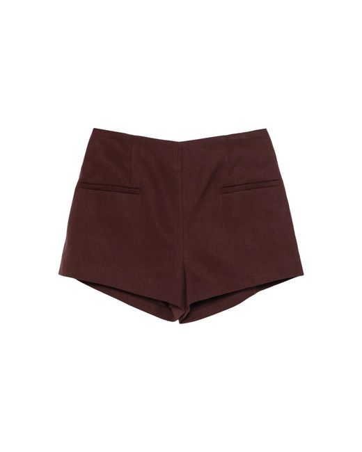 Faithfull The Brand Brown Shorts With Front Pockets